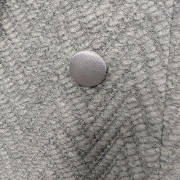 Nanette Lepore Gray Herringbone Trench Coat - Picture 4 of 10